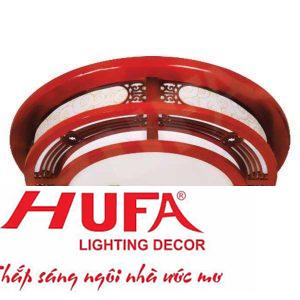 Đèn Ốp Trần Gỗ Tròn Ø520*H80, Led 80W, 3 chế độ ánh sáng