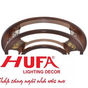 Đèn mâm ốp trần gỗ Ø570*H130, Led 80W, 3 chế độ ánh sáng