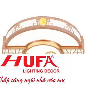 Đèn Ốp Trần Gỗ Tròn Ø500*H120, Led 80W, 3 chế độ ánh sáng