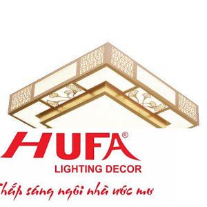 Đèn Ốp Trần Gỗ Ø500*H120, Led 80W, 3 chế độ ánh sáng