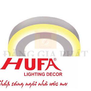 Đèn Mâm Ốp Nổi Tròn Viền Vàng Led Panel 3 Chế Độ