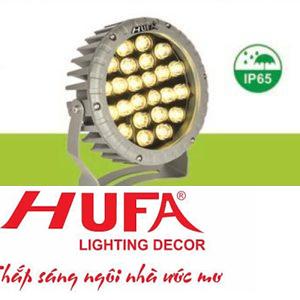 Đèn rọi thân cây Ø180 x H230, Rọi xa 18m, ánh sáng vàng 24W