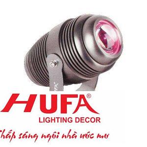 Đèn chiếu mặt dựng Ø90*W140*H180-10W, rọi xa 20m, Ánh sáng vàng, xanh dương, tím