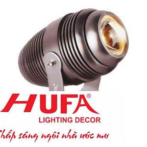 Đèn chiếu mặt dựng Ø90*W140*H180-10W, rọi xa 30m, Ánh sáng vàng