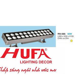 Đèn gắn tường L500*W50*H100, Chiếu xa 20m, ánh sáng vàng 48W