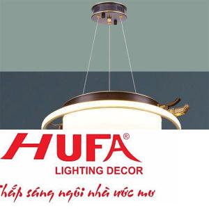 Đèn treo đồng Ø500*H600 - LED 38W, ánh sáng 3 chế độ