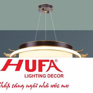 Đèn treo đồng Ø500*H600 - LED 50W, ánh sáng 3 chế độ