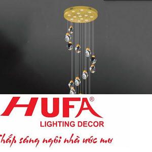 Đèn thả trần Pha lê Ø600*H2000, LED 105W