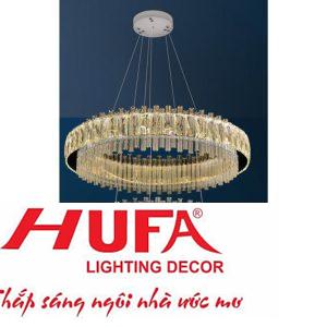 Đèn treo led trang trí Ø600+400*H1500 - LED 100W, ánh sáng 3 chế độ