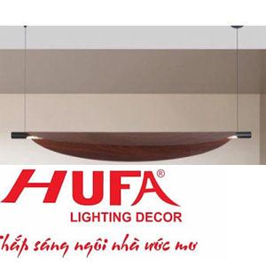 Đèn thả trần Gỗ + Hợp kim- L1200 × W180 ×H200+1500 LED 21W