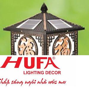 Đèn trụ năng lượng mặt trời vuông - Mái: Ø400, Đế: Ø400*H450 - E27 - LED 5W