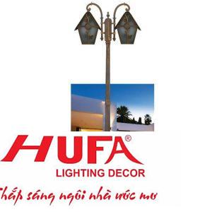 Đèn trụ L550*W260*H2300-E27*2, Đế: Ø260