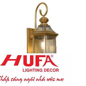 Đèn vách ngoài trời Hufa L200*W200*H500, E27*2